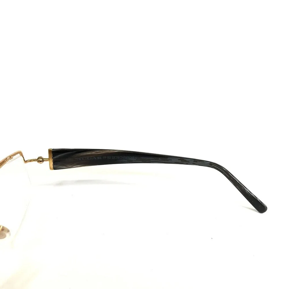Augar Eyeglasses Frames FP163 CHAMPAGNE Gold Black Gray 22KT GP Plated 52-18-130